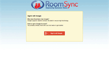 Tablet Screenshot of my.roomsync.com